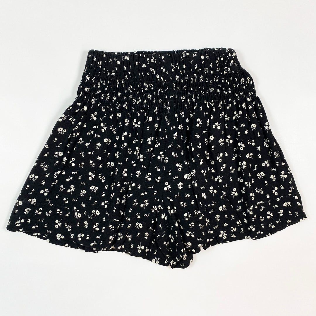 Zara black floral shorts 6Y 2