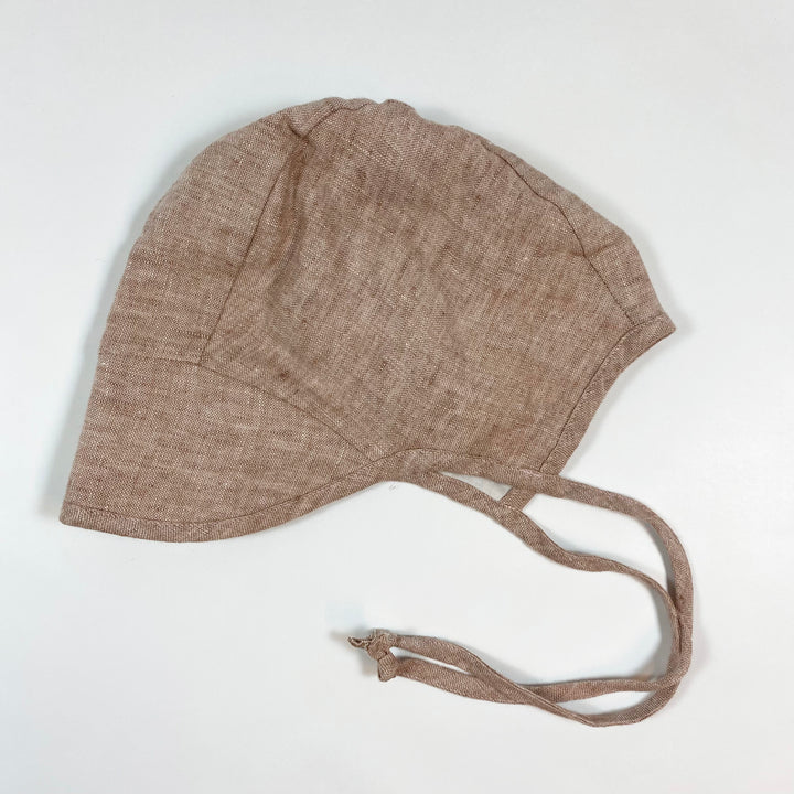 Briar Baby dusty pink linen bonnet 2-4 Y 1