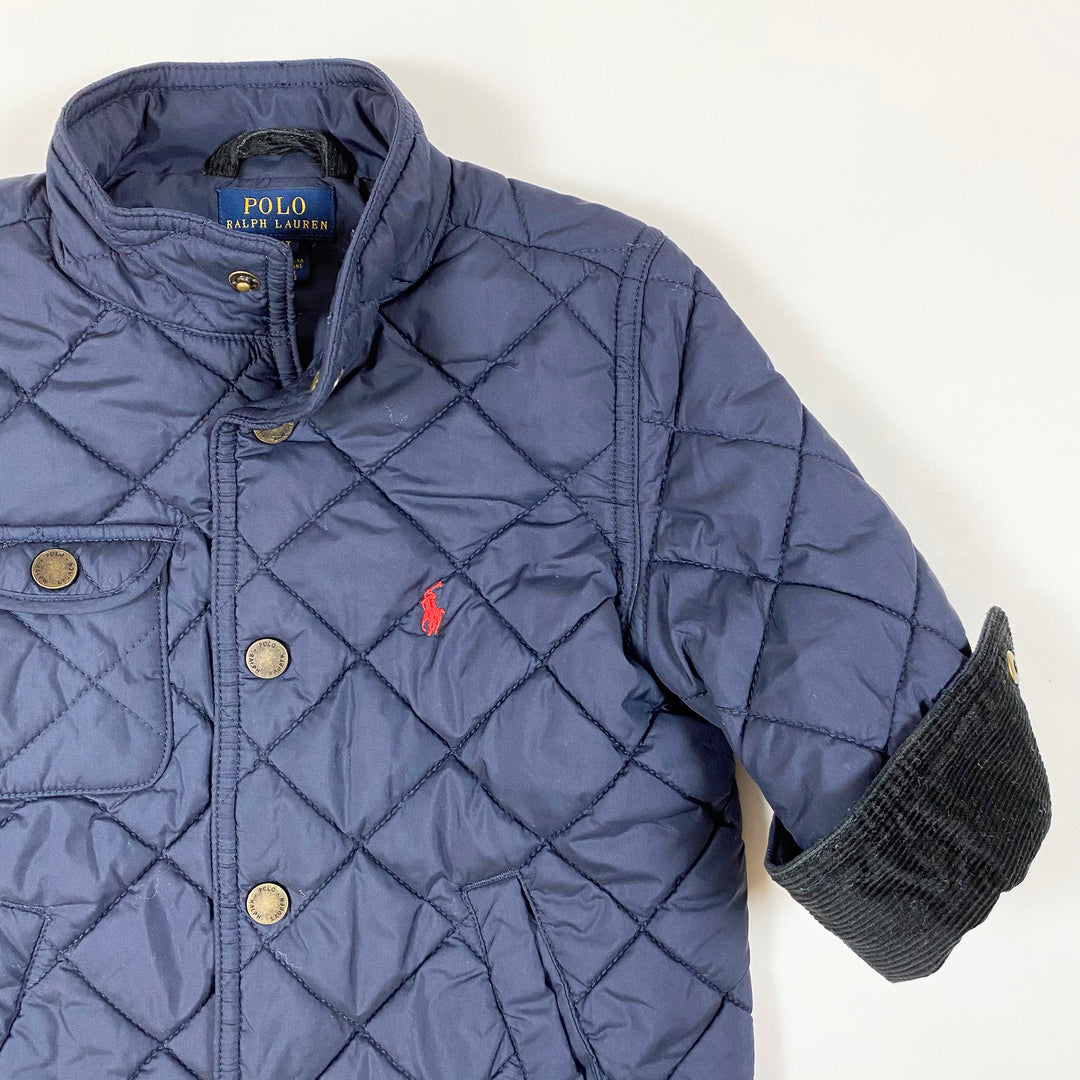 Ralph Lauren marineblaue klassische Steppjacke 2Y