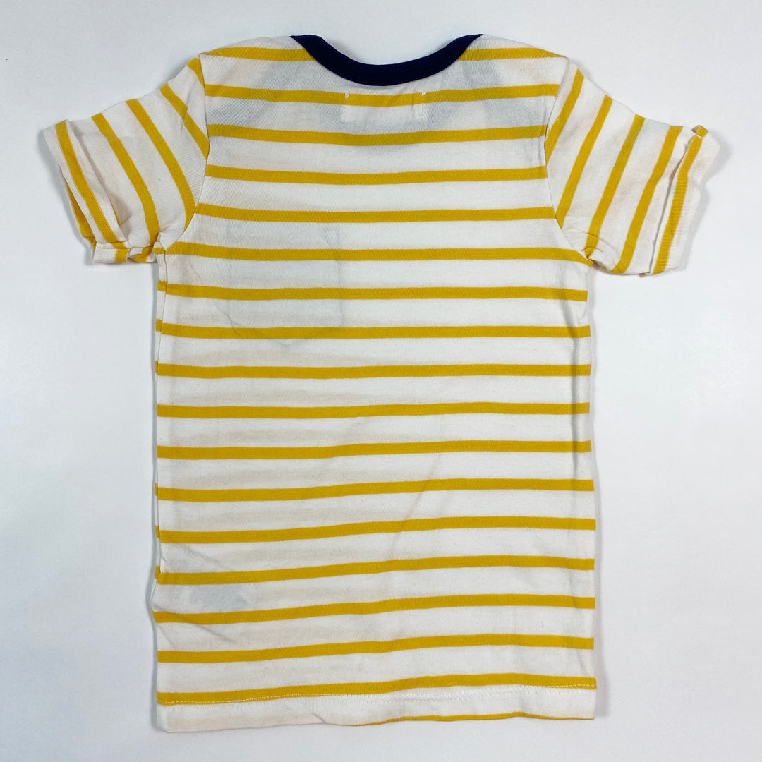 Sense Organics yellow stripe baby tshirt 6-9M/74 2