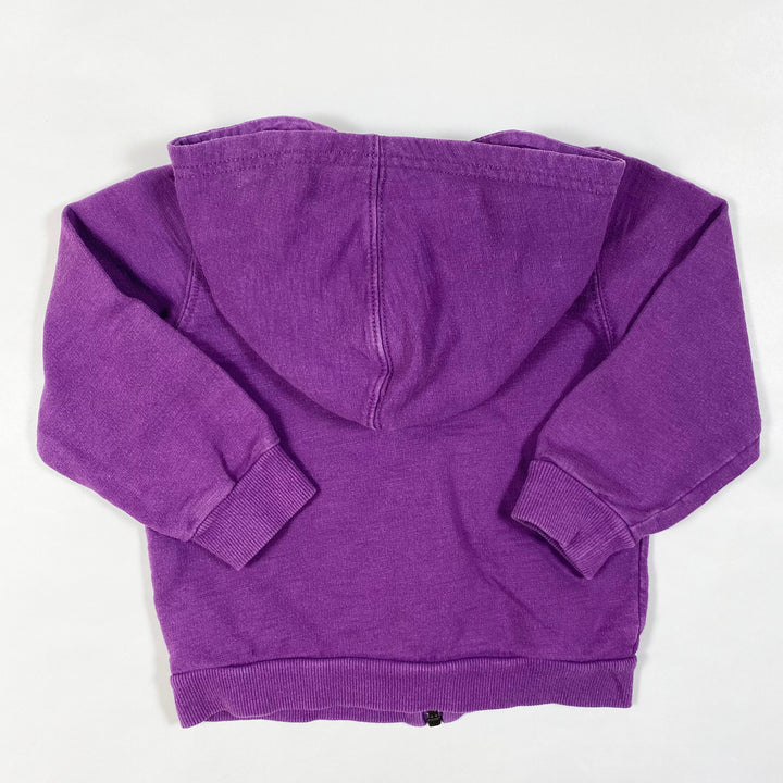 Polarn O Pyret purple zip hoodie with removable hood 2-3Y/98 3