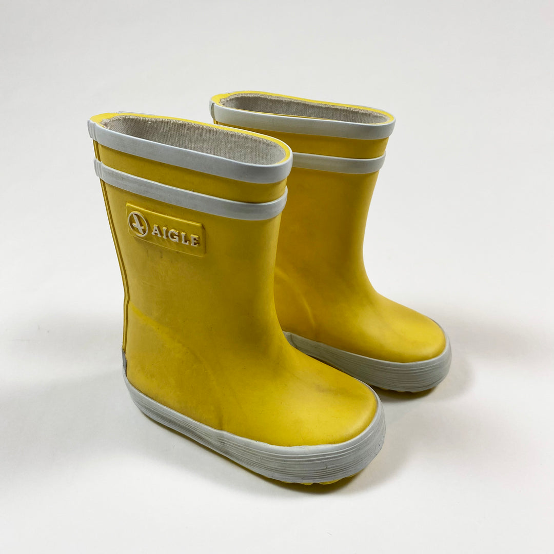 Aigle yellow wellies 19 1