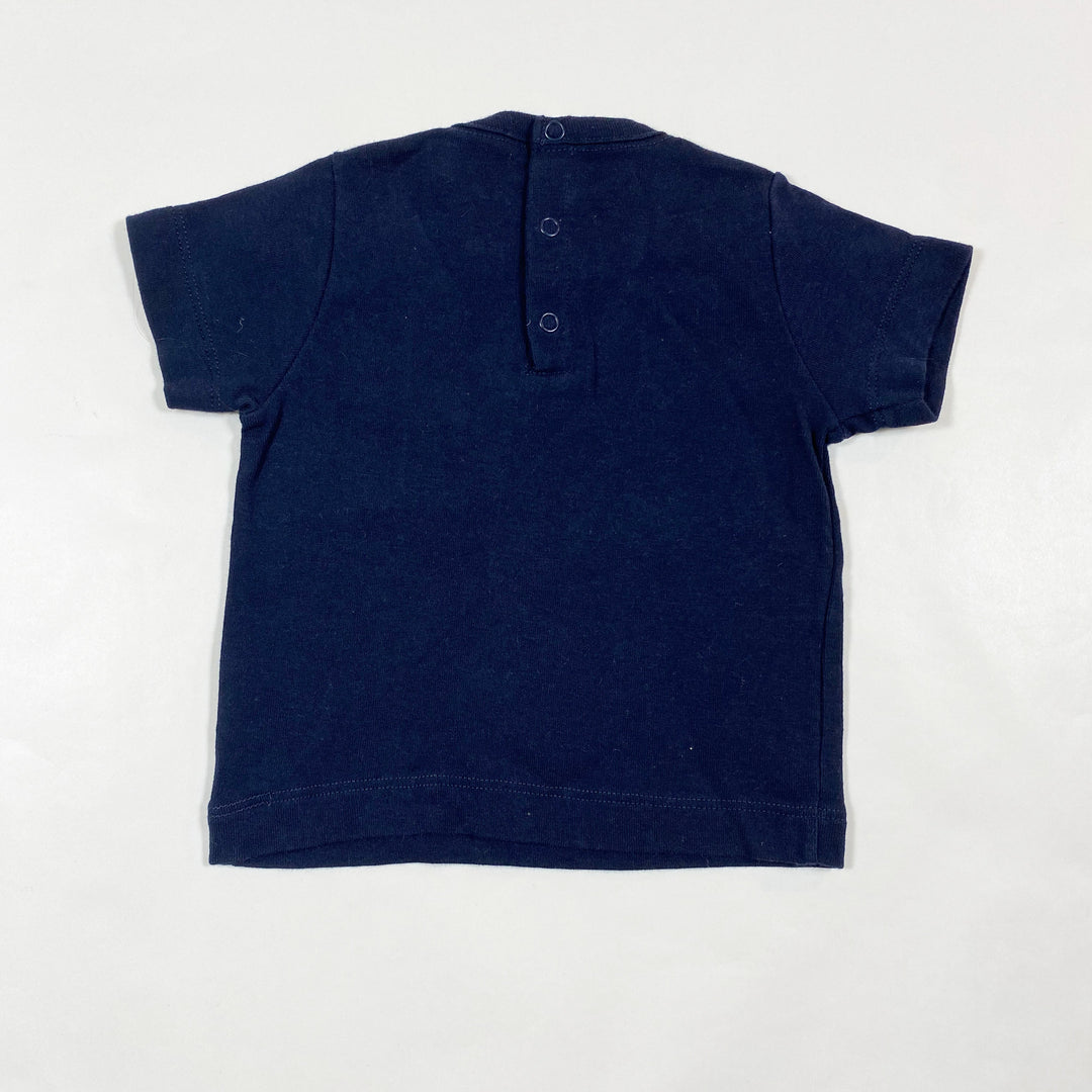Petit Bateau navy-blue T-shirt with pocket 6M/67 2