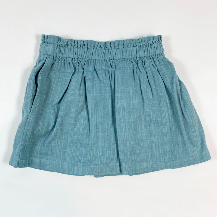 Les Petits Carreaux sky blue skirt with pockets 4Y 2