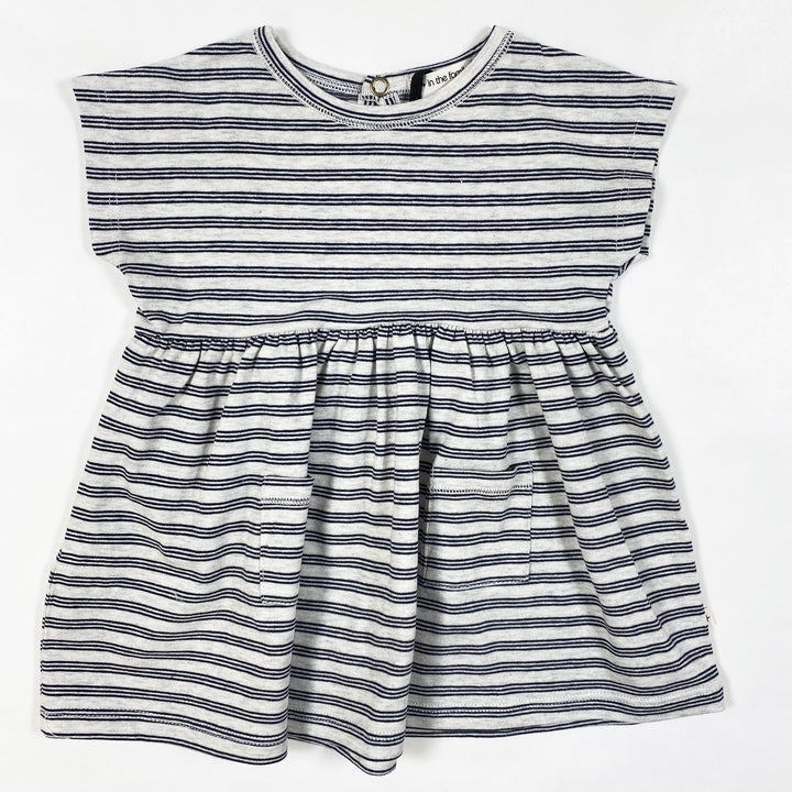 1+ in the Family grasse dark navy striped dress Second Season 18M