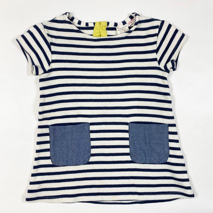 Zara breton stripe dress with pockets 18-24M/92