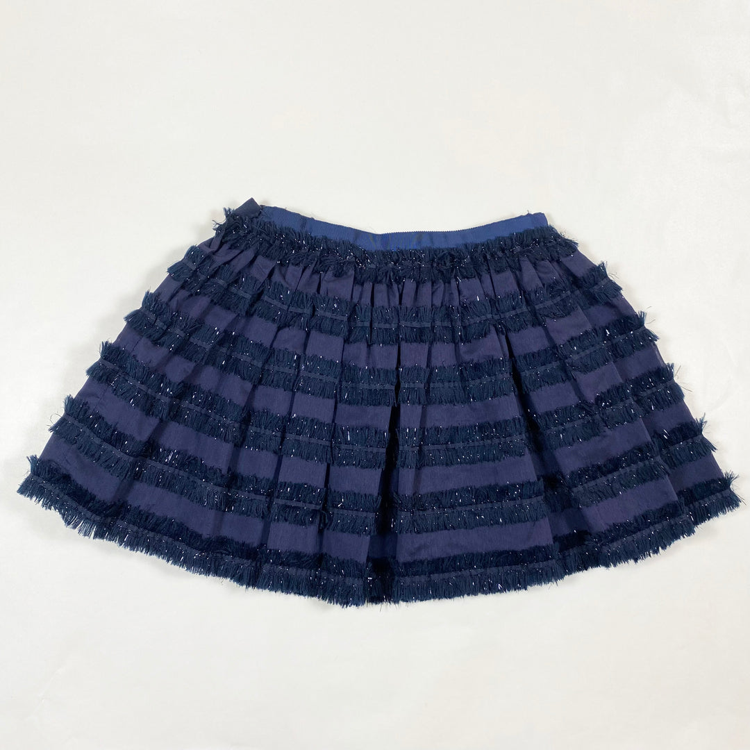 Tartine et Chocolat midnight blue glitter skirt 6Y 3