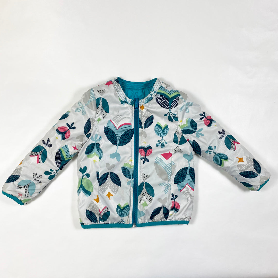 Catimini turquoise reversible jacket 3Y/98 2