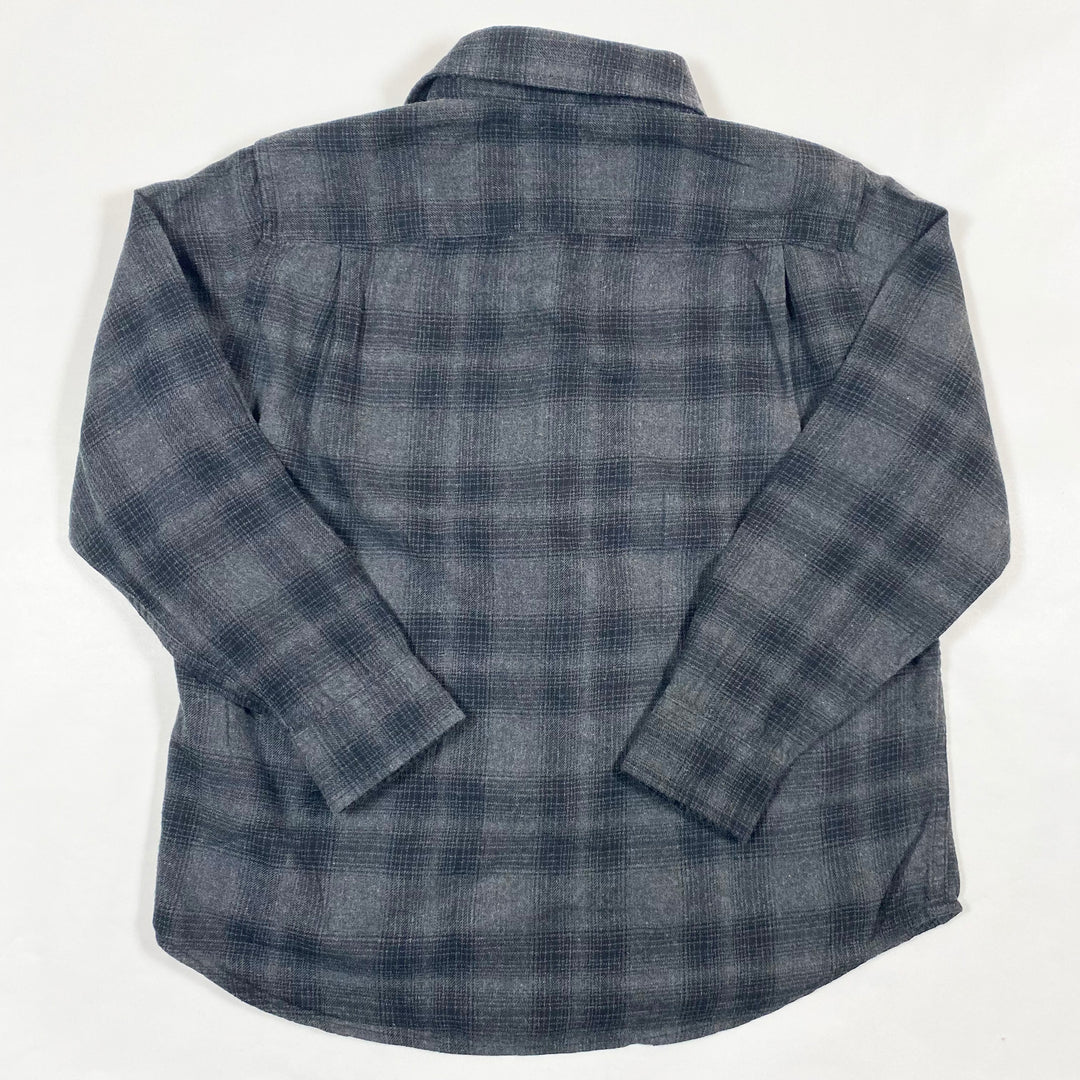 Uniqlo grey checked flannel shirt 5-6Y 2