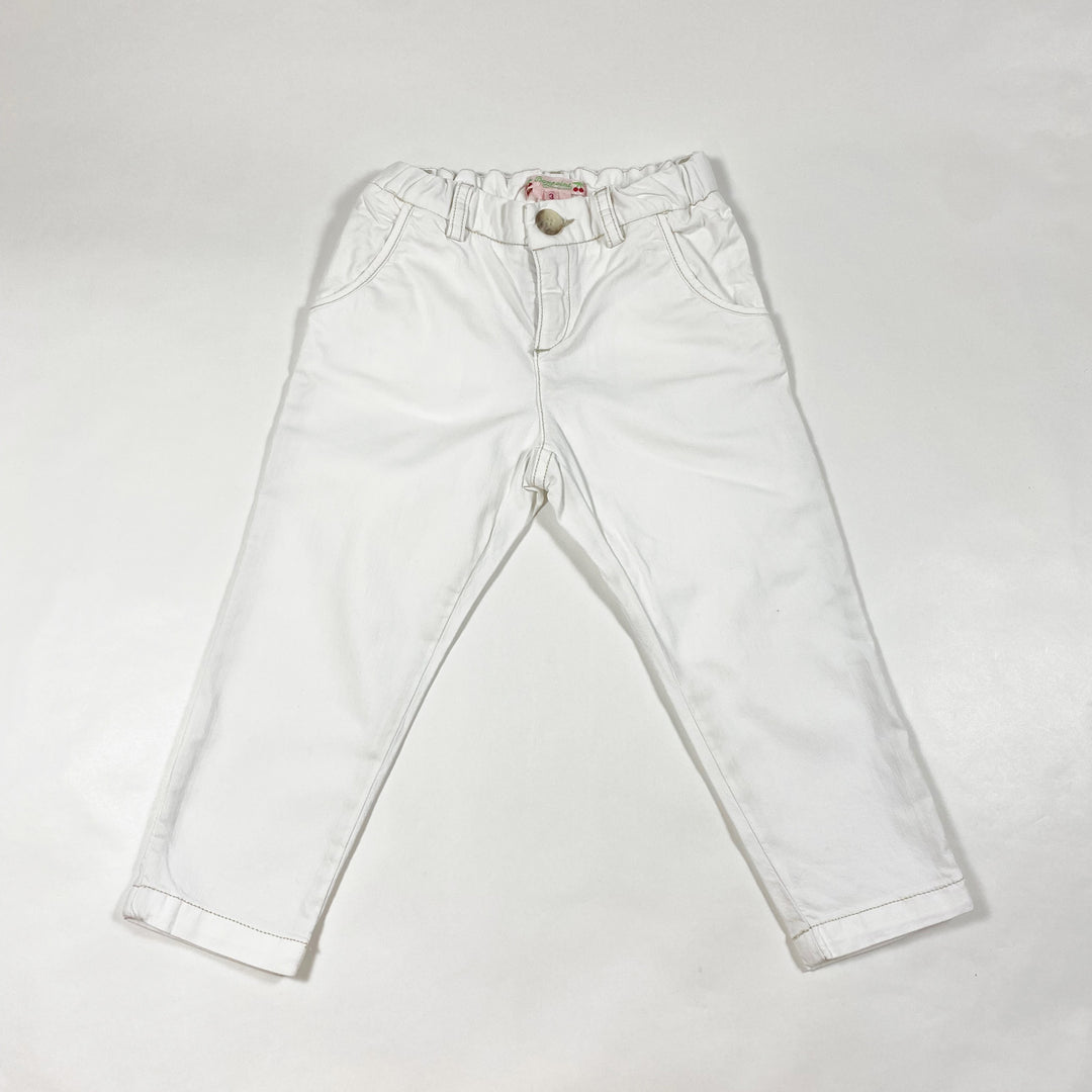 Bonpoint white jeans 3Y 1