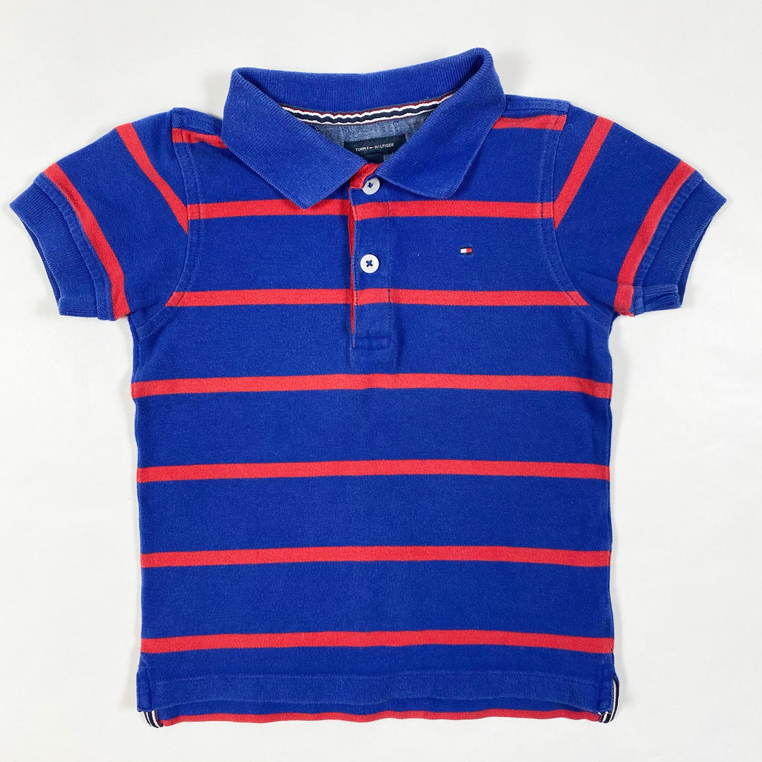 Tommy Hilfiger blue/red stripe polo shirt 3Y 1