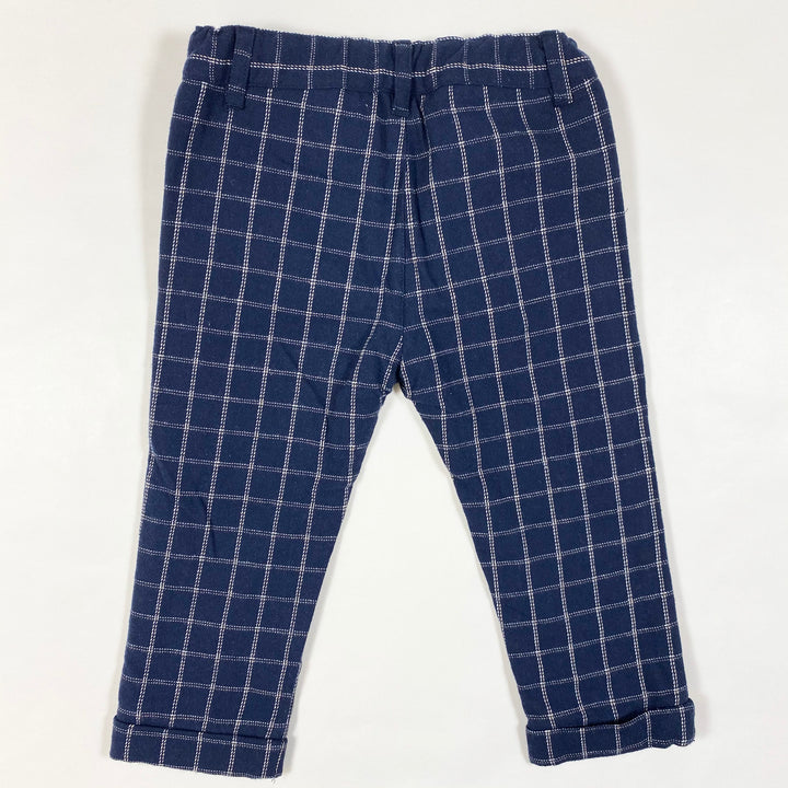 Idexe navy checked warm trousers 18M/86 3