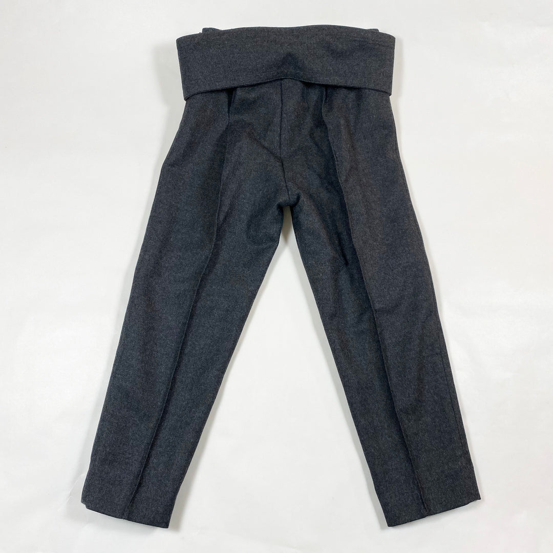 Marni grey wool pants with detachable belt 6A 2