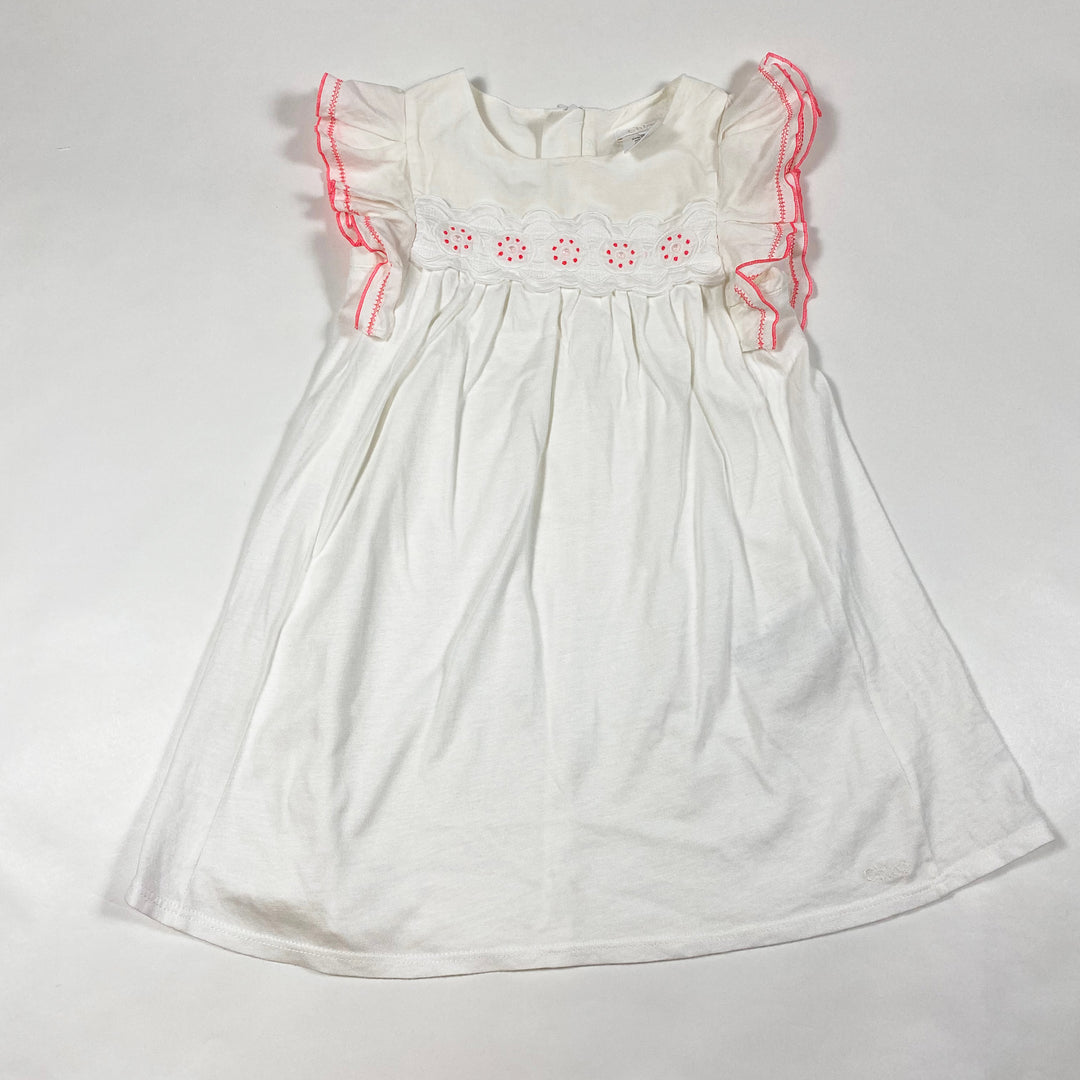 Chloé white pink embroidered dress 18M 1