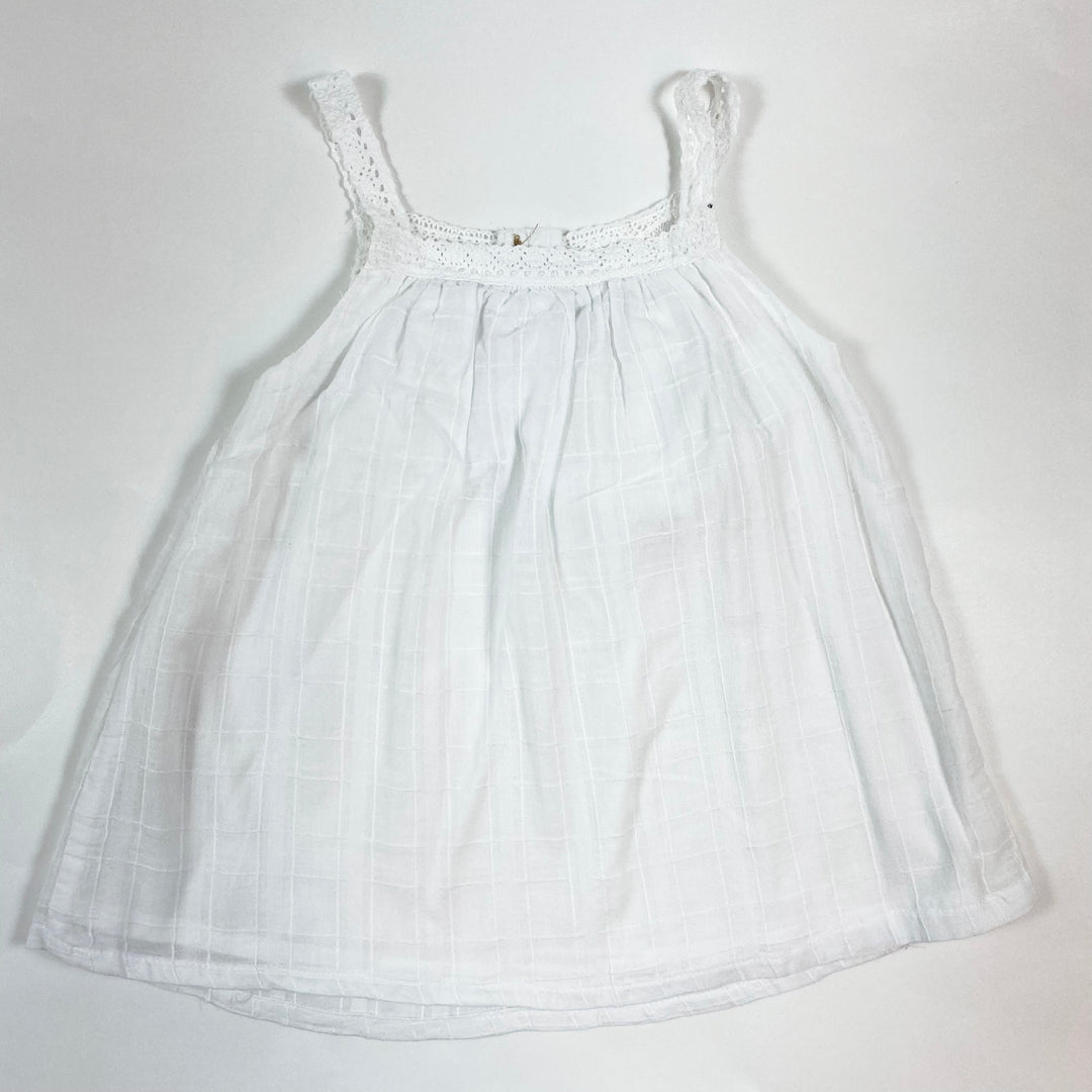 Zara white embroidered top 3-4Y 2