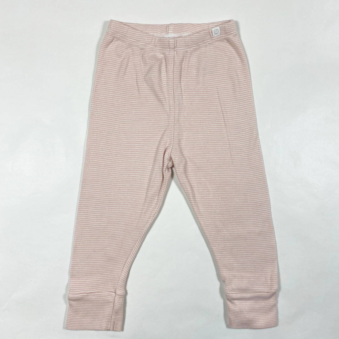 Mori pink striped leggings 12-18M 1