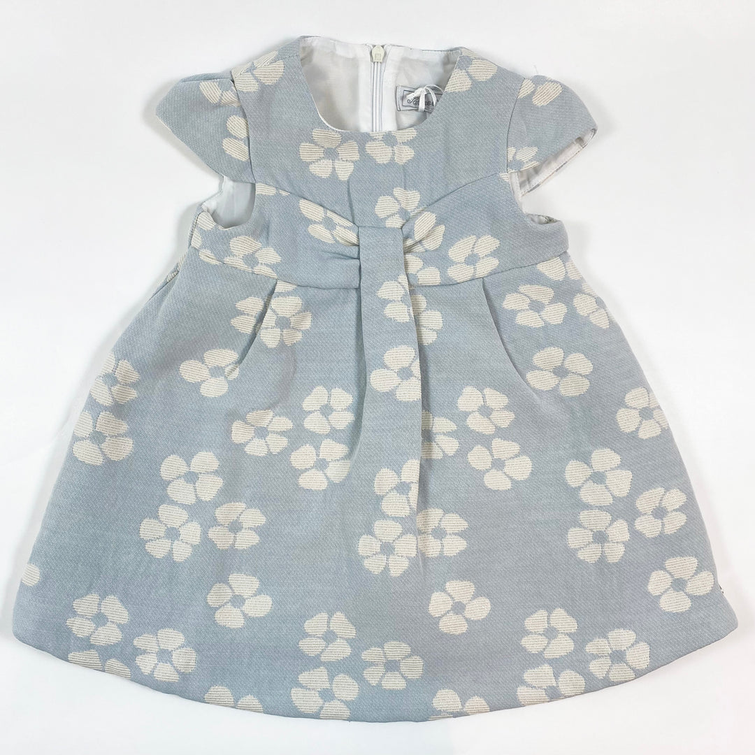 Tartine et Chocolat pale blue brokat festive dress  2Y 3