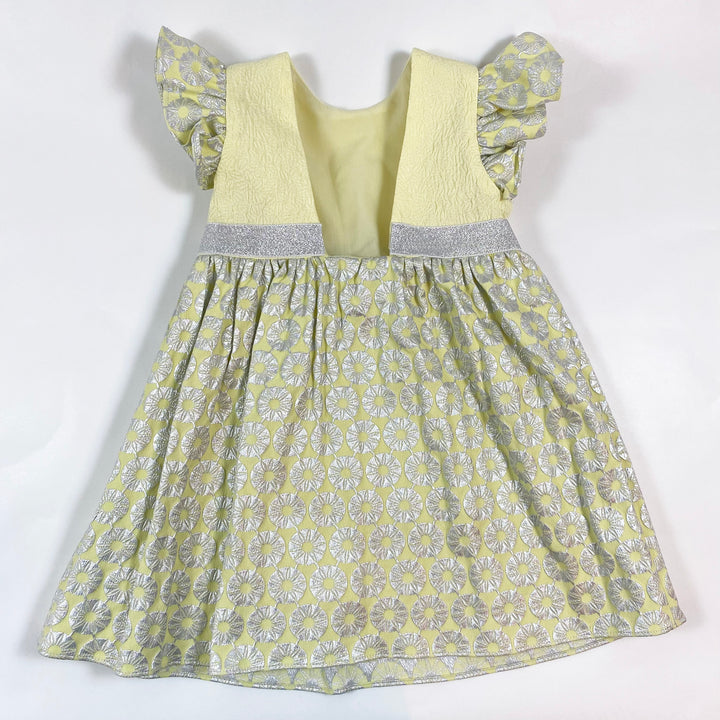 Manège en Sucres yellow/silver festive dress 24M 3