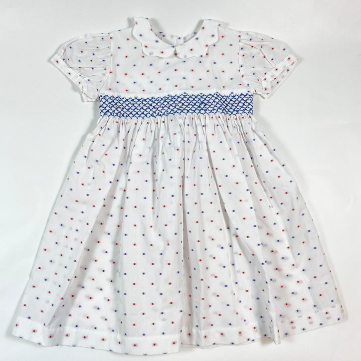 Mariella Ferrari white smocked dress 2Y 1