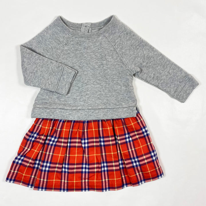 Burberry french terry/classic tartan dress 18M/86 1