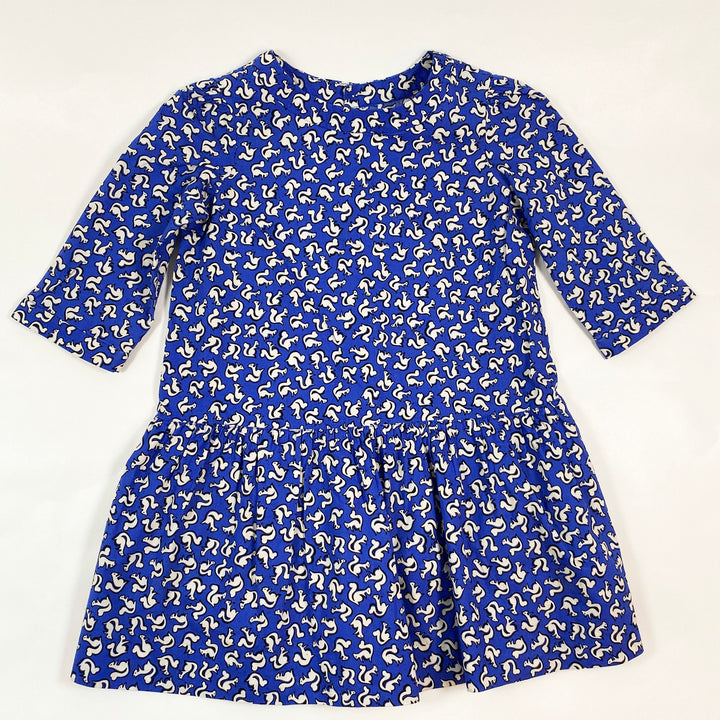 Bonpoint blue squirrel dress 4Y 1