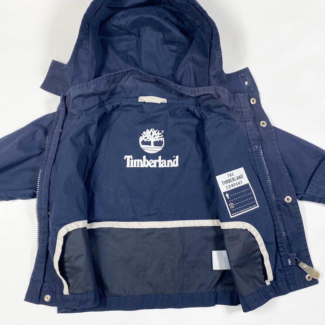 Timberland navy transition jacket with removable hood 9M 4