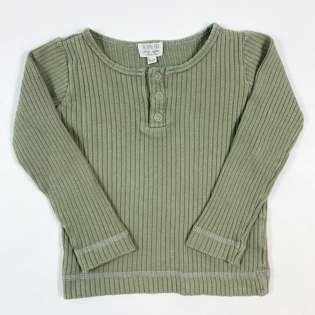 The Simple Folk light green ribbed shirt 18-24M 1