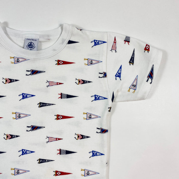 Petit Bateau sailing flag print t-shirt 24M/86 2