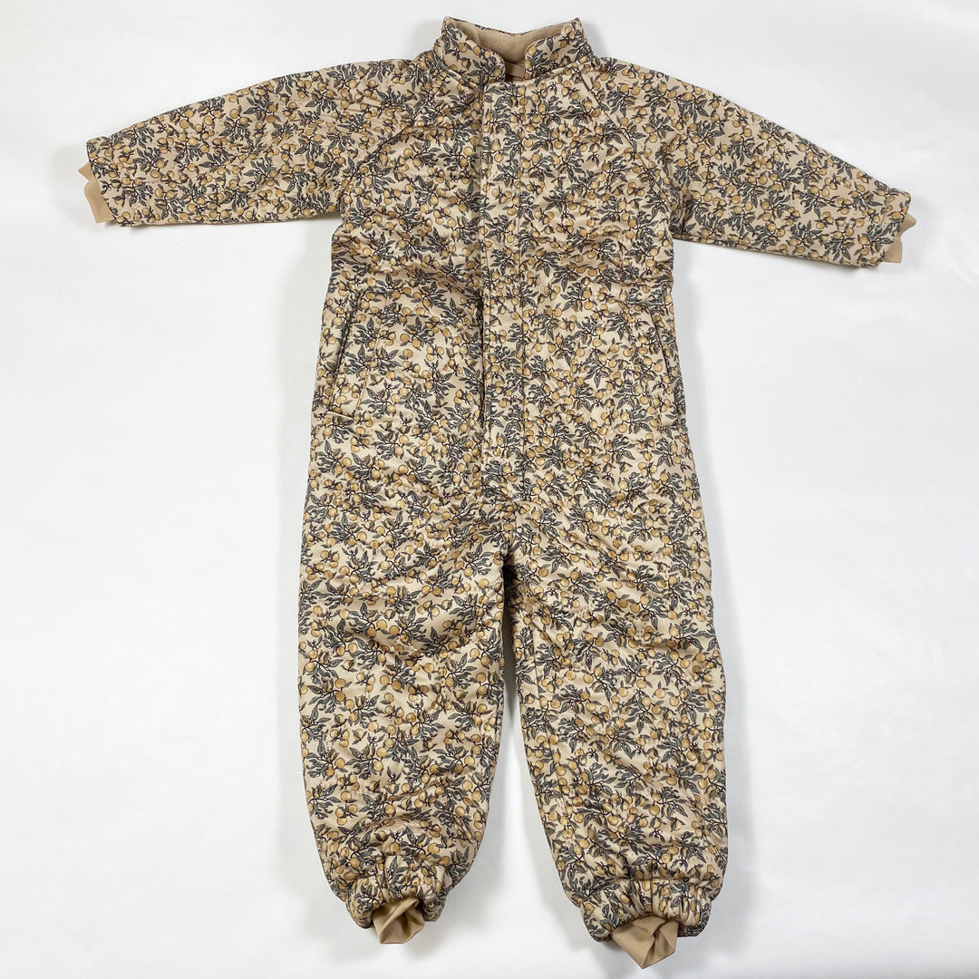 Konges Slojd lemon print quilted fleece-lined overall 12M 1