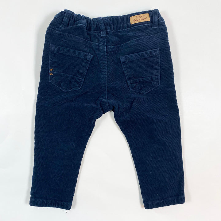 Zara dark navy corduroy trousers 9-12M/80 2