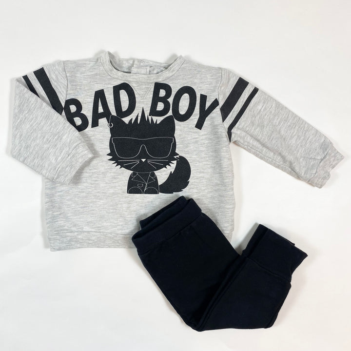 Karl Lagerfeld black/grey sweatshirt set 12M/74 1