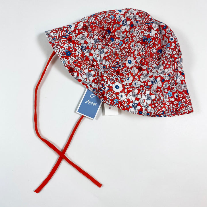 Jacadi red liberty print sun hat 3M/43 2