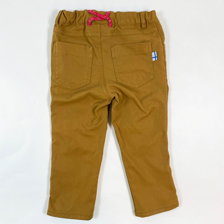 Finkid mustard light hiking/outdoor trousers 80/90 2