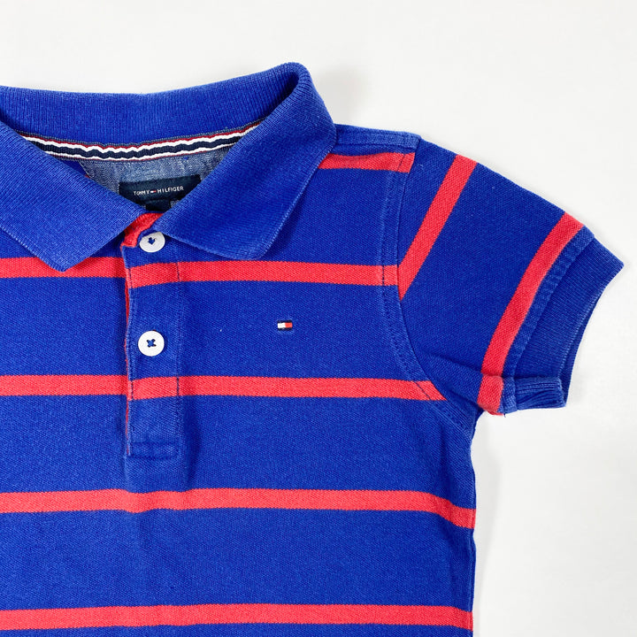 Tommy Hilfiger blue/red stripe polo shirt 3Y 2