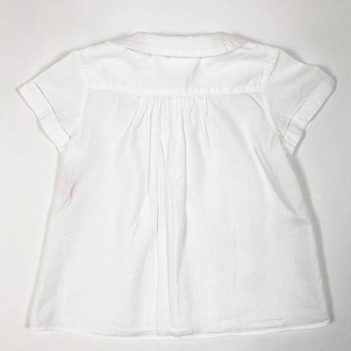 Ralph Lauren weisse kurzärmelige Bluse 9M