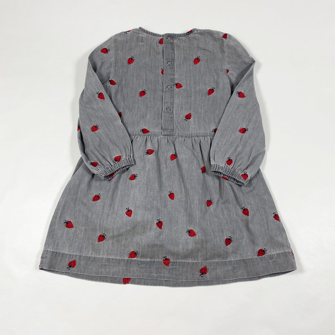 Stella McCartney Kids grey skippy ladybug dress 36M 3