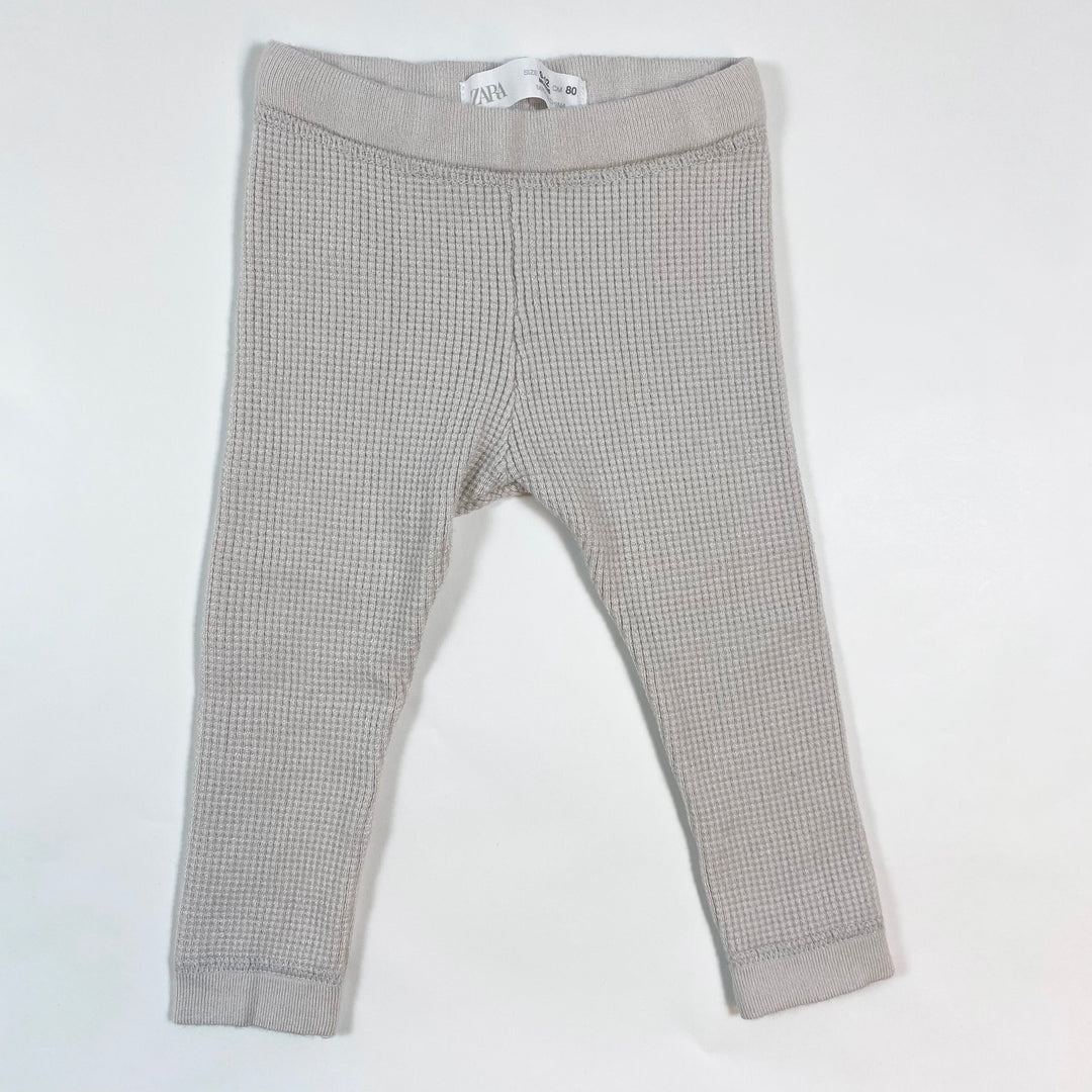 Zara light beige waffle leggings 9-12M/80 1