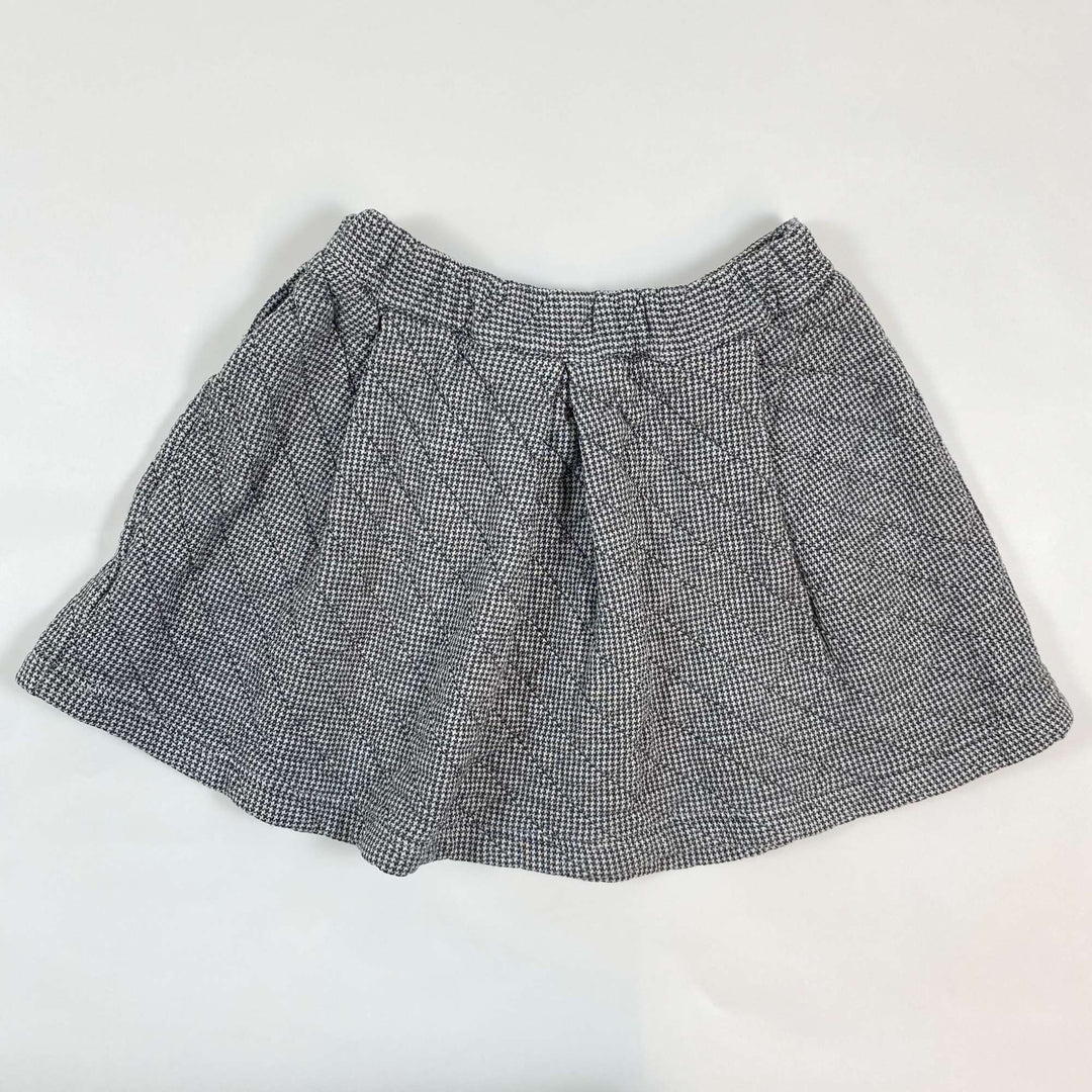 Petit Bateau pied de poule quilted skirt 6Y/116 3