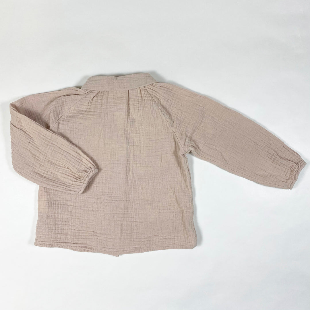 H&M faded pink muslin blouse 98/2-3Y