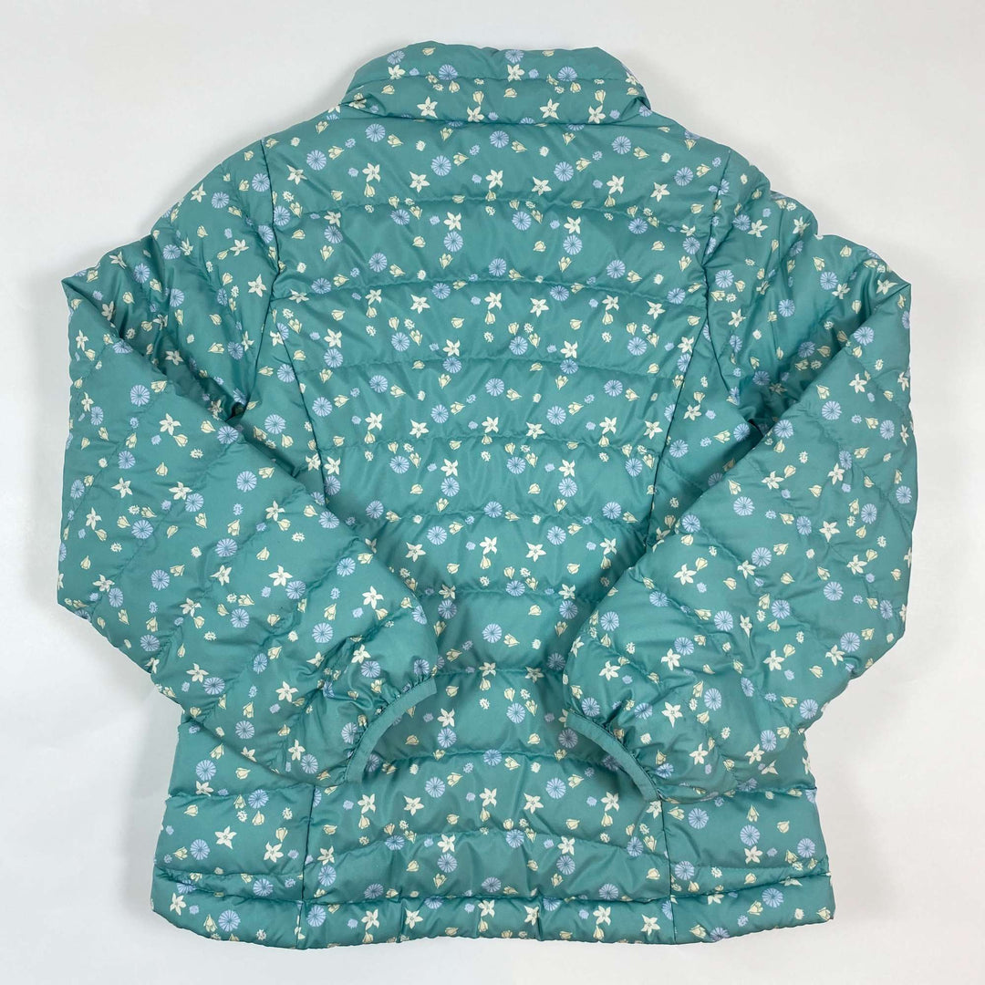 Patagonia turquoise floral down jacket 5-6Y (XS) 4