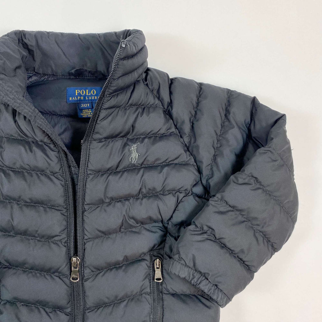 Ralph Lauren black light puffer jacket 2Y 2