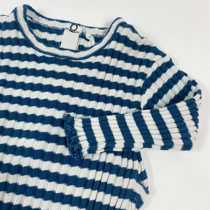 Babe & Tess petrol stripe knitted jumpsuit 9M 2