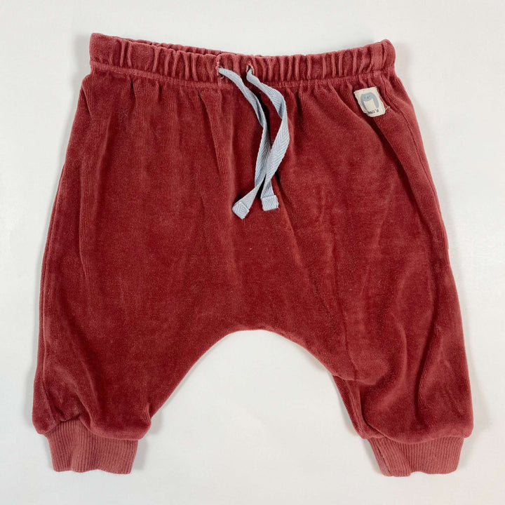 Bean's Barcelona rust velvet baby pants 3-6M/70 1