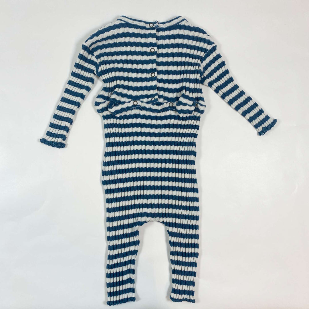 Babe & Tess petrol stripe knitted jumpsuit 9M 3