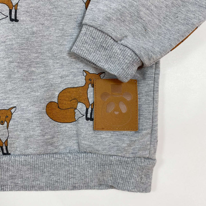 Mini Rodini grey fox print sweatshirt 68/74 3