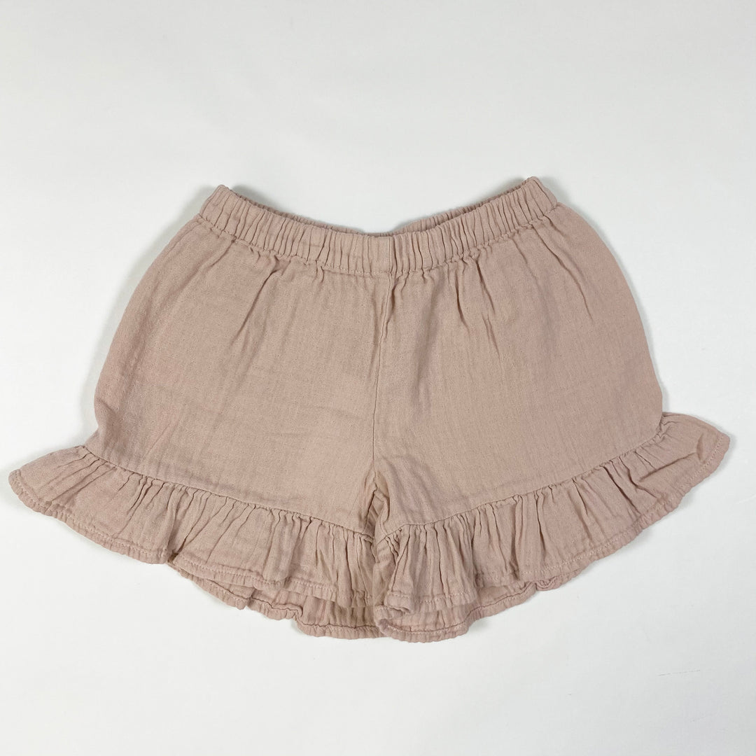 Moumout faded pink Esther muslin shorts with ruffles Second Season diff. sizes