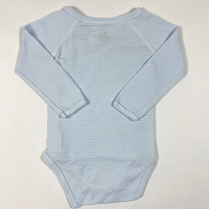 Petit Bateau baby blue wrap body 6M/67