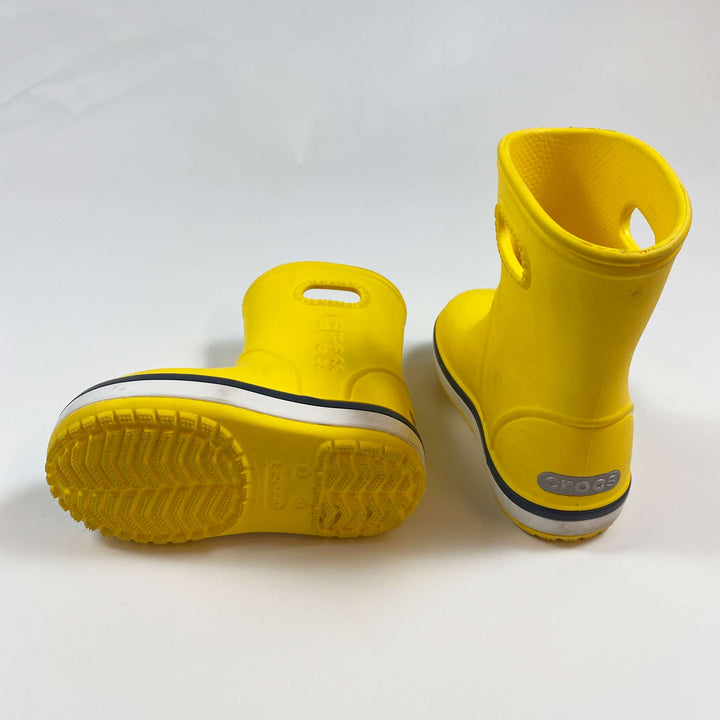 Crocs yellow rain boots 22/ US6 2