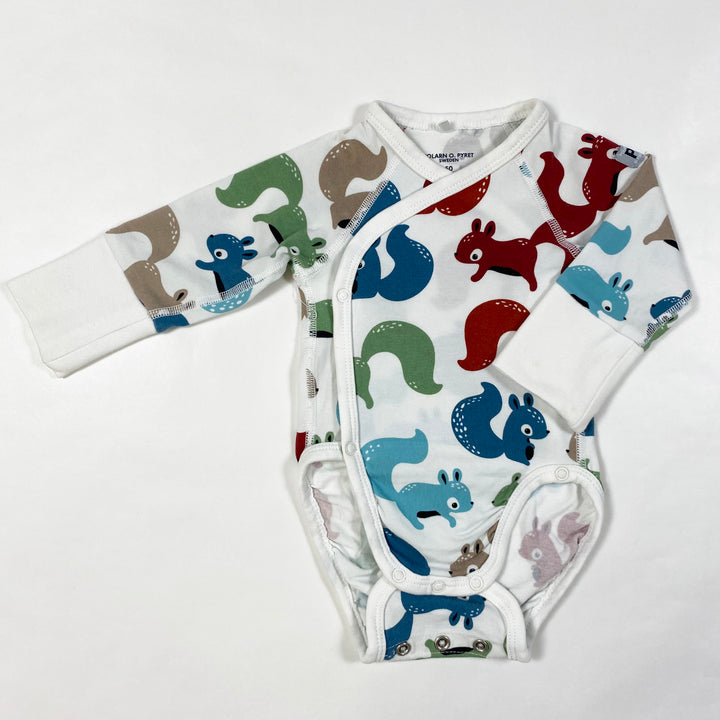 Polarn O. Pyret squirrel print wrap body 0-1M/50 1