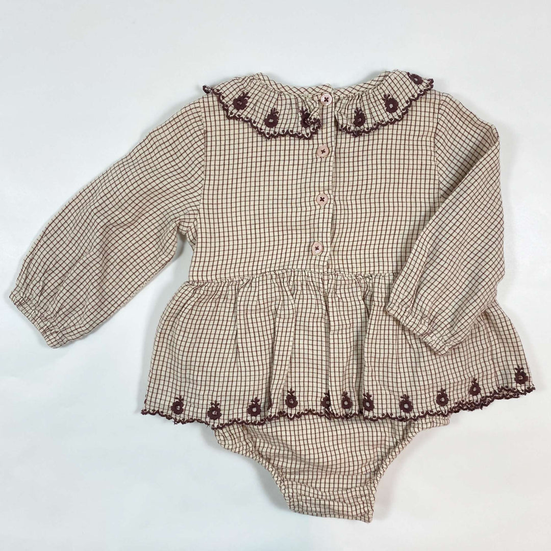 Louise Misha cream embroidered romper 18M 3